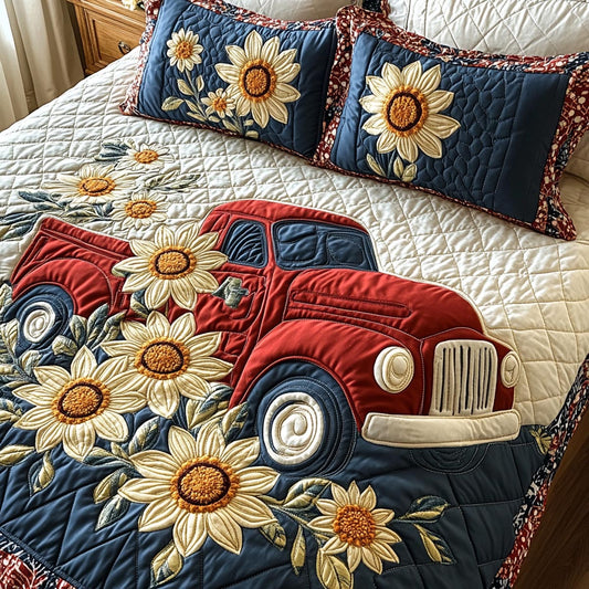 Country Bloom 3-Piece Quilted Bedding Set NCU0DV9049