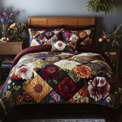 Country Bloom 3-Piece Quilted Bedding Set NCU0PT5139
