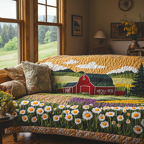 Country Bloom Quilted Sofa Cover NCU0DV9302