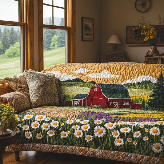Country Bloom Quilted Sofa Cover NCU0DV9302