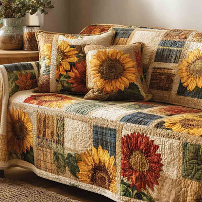 Country Bloom Quilted Sofa Cover NCU0NT12237