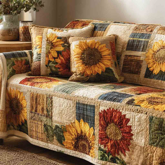 Country Bloom Quilted Sofa Cover NCU0NT12237