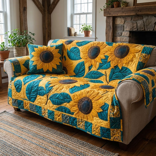 Country Blossom Quilted Sofa Cover NCU0DK12232