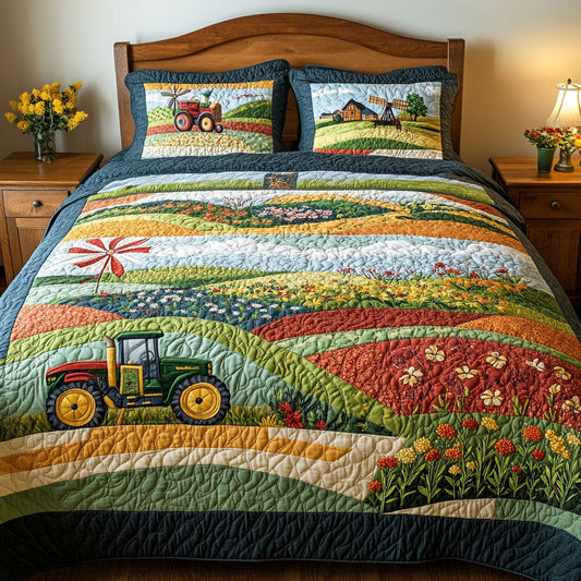 Country Breeze 3-Piece Quilted Bedding Set NCU0PT6201