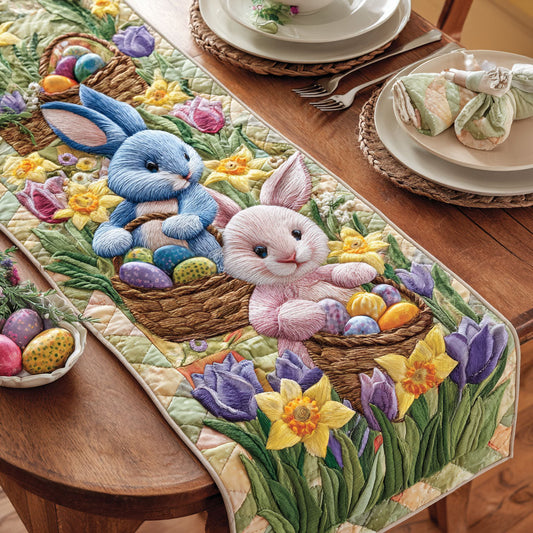 Country Bunny Quilted Table Runner NCU0TD2316