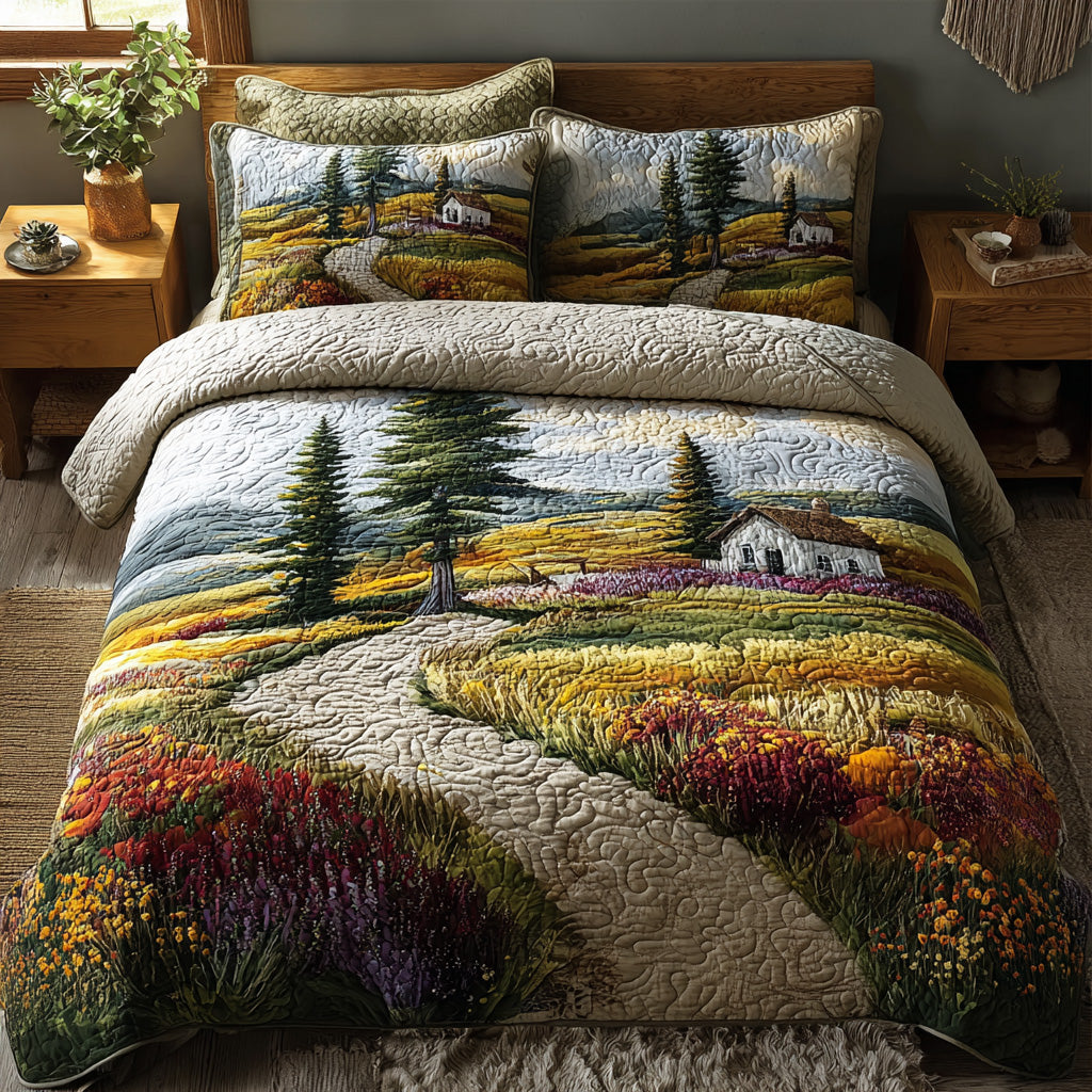 Country Charm 3-Piece Quilted Bedding Set NCU0DV6330
