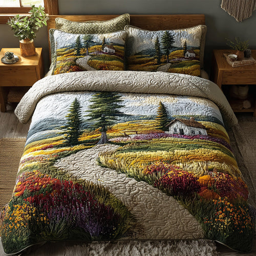 Country Charm 3-Piece Quilted Bedding Set NCU0DV6330