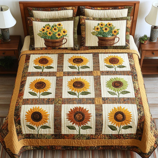 Country Charm 3-Piece Quilted Bedding Set NCU0NT5120