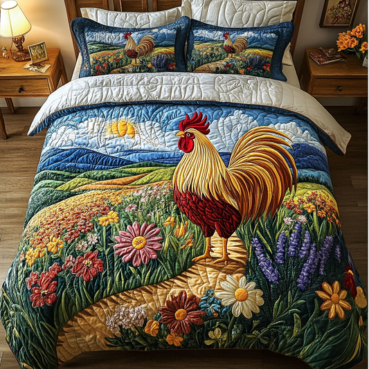 Country Charm 3-Piece Quilted Bedding Set NCU0VH3195