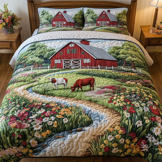 Country Charm 3-Piece Quilted Bedding Set NCU0VH4633