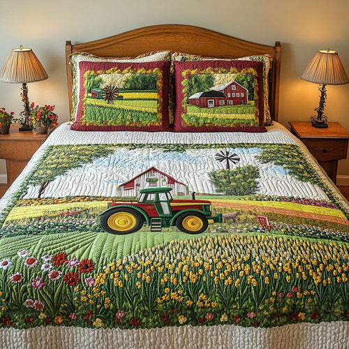 Country Comfort 3-Piece Quilted Bedding Set NCU0PT6202