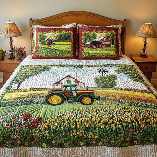 Country Comfort 3-Piece Quilted Bedding Set NCU0PT6202