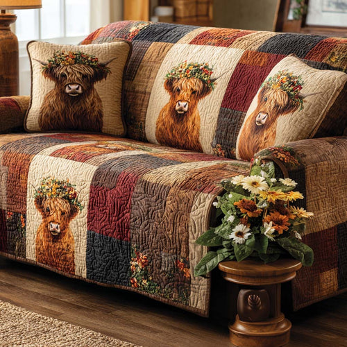 Country Comfort Quilted Sofa Cover NCU0NT12254