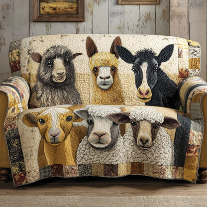 Country Companions Quilted Sofa Cover NCU0NT11894