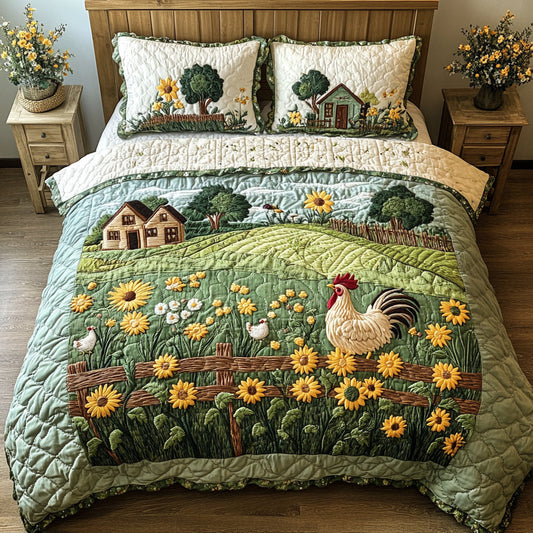 Country Delight 3-Piece Quilted Bedding Set NCU0VH4125