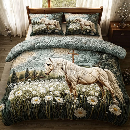 Country Faith 3-Piece Quilted Bedding Set NCU0DV6587