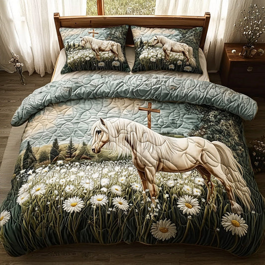 Country Faith 3-Piece Quilted Bedding Set NCU0DV6587