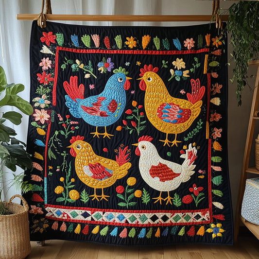 Country Feathered Friends Quilted Blanket NCU0PT5357