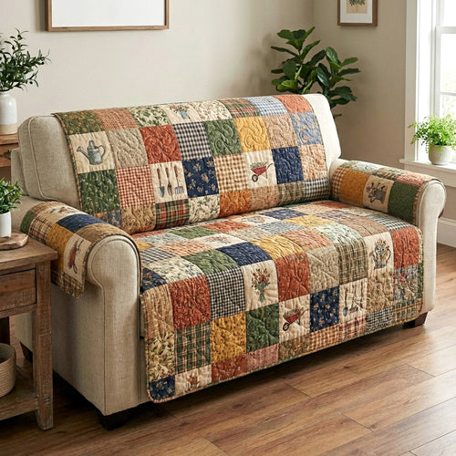 Country Garden Quilted Sofa Cover NCU0TV1804