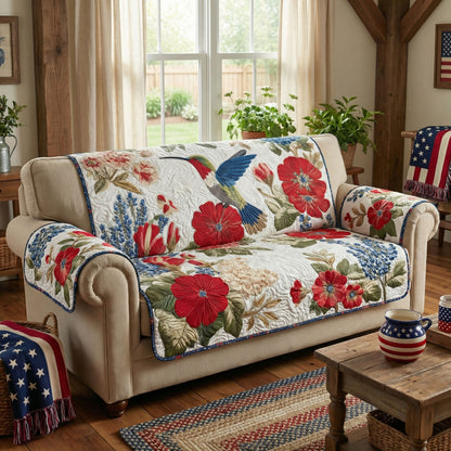 Country Garden Wings Quilted Sofa Cover NCU0PT11470