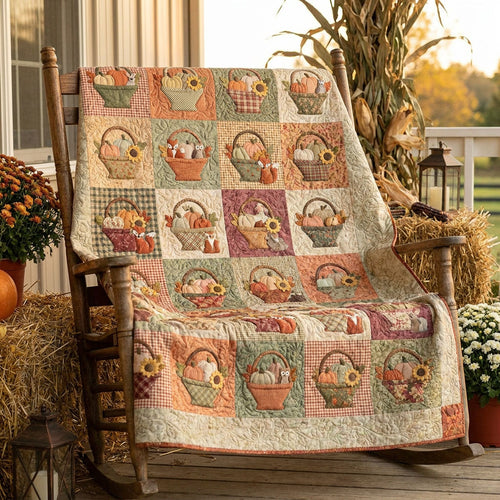 Country Harvest Market Quilted Blanket NCU0PT11774