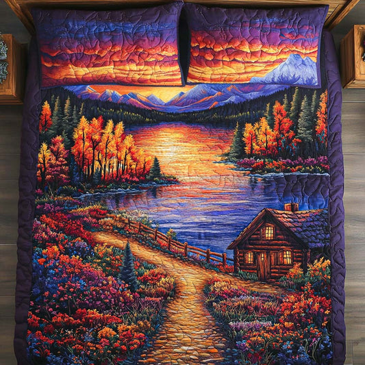 Country Hearth 3-Piece Quilted Bedding Set NCU0NT7433