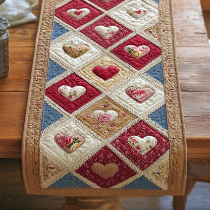 Cottage Heart Quilted Table Runner NCU0VT366