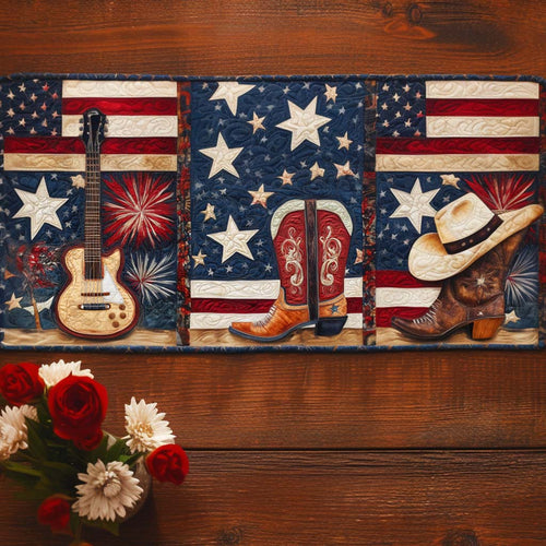 Country Pride Trio Quilted Table Runner NCU0NT8203