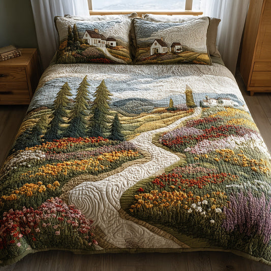 Country Road 3-Piece Quilted Bedding Set NCU0DV6323