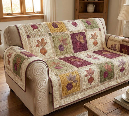 Country Roots Quilted Sofa Cover NCU0DV9327