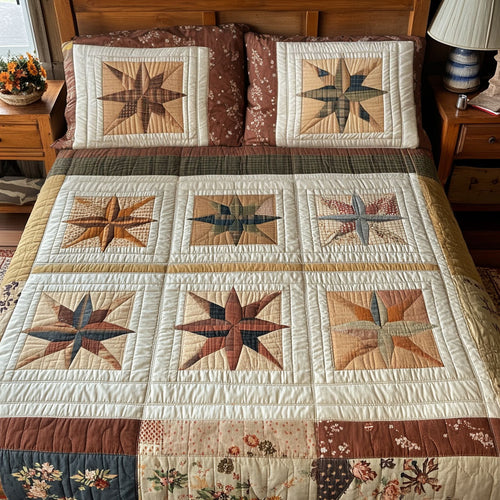 Country Star 3-Piece Quilted Bedding Set NCU0PT7764