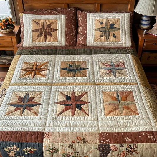 Country Star 3-Piece Quilted Bedding Set NCU0PT7764