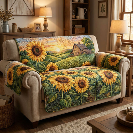 Country Sun Farm Quilted Sofa Cover NCU0TV1559