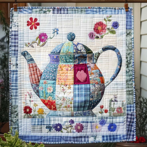 Country Teapot Quilted Blanket NCU0NT884