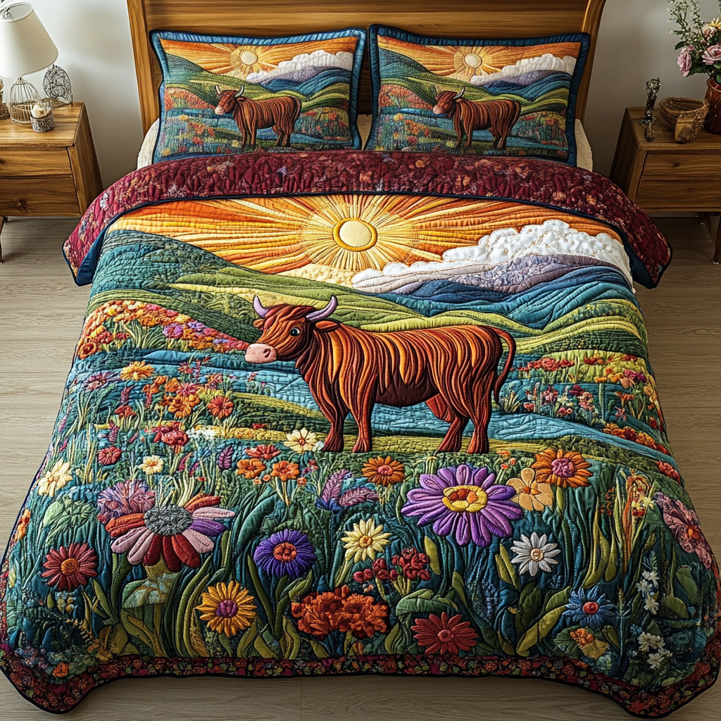 Countryside Charm 3-Piece Quilted Bedding Set NCU0VH2173