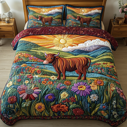 Countryside Charm 3-Piece Quilted Bedding Set NCU0VH2173