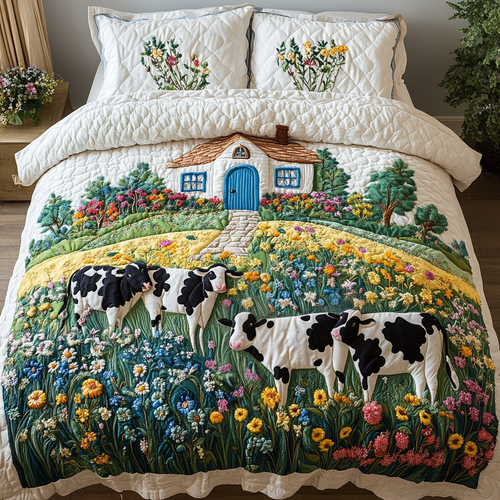Countryside Charm 3-Piece Quilted Bedding Set NCU0VH3822