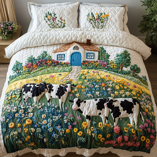 Countryside Charm 3-Piece Quilted Bedding Set NCU0VH3822
