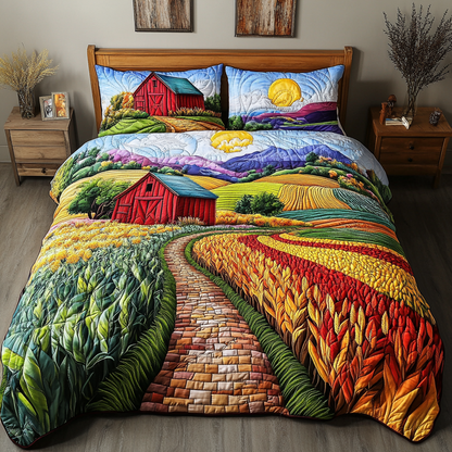 Countryside Escape 3-Piece Quilted Bedding Set NCU0DK6304