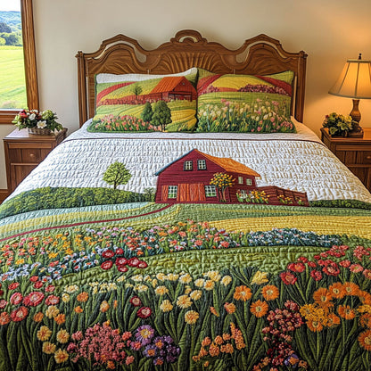Countryside Peace 3-Piece Quilted Bedding Set NCU0PT6203