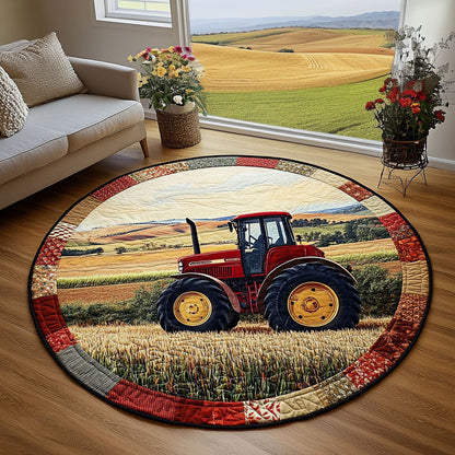Countryside Ride Quilted Round Mat NCU0PT6364