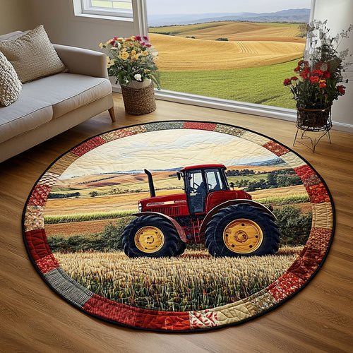 Countryside Ride Quilted Round Mat NCU0PT6364