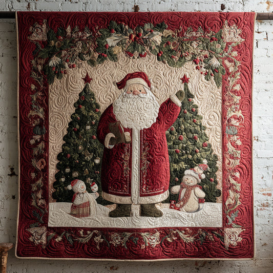Countryside Santa Claus Quilted Blanket NCU0HH244