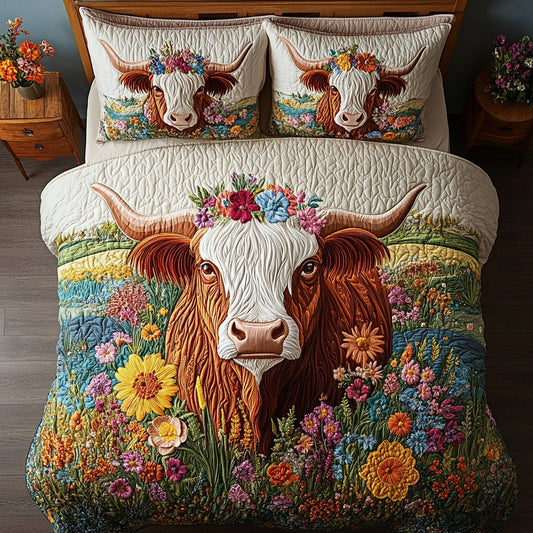 Countryside Serenity 3-Piece Quilted Bedding Set NCU0PT5718