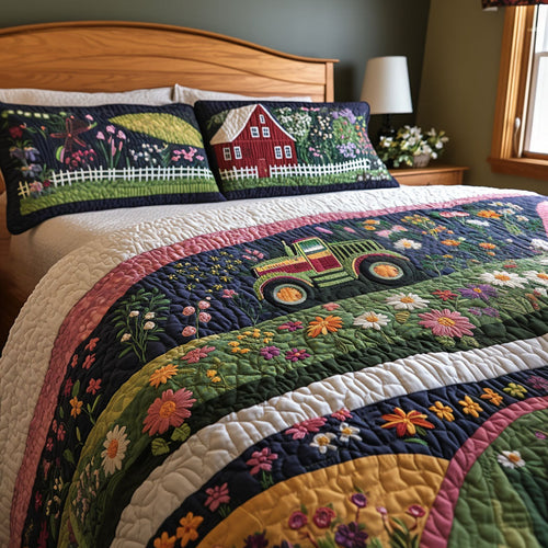 Countryside Wonder 3-Piece Quilted Bedding Set NCU0PT6565