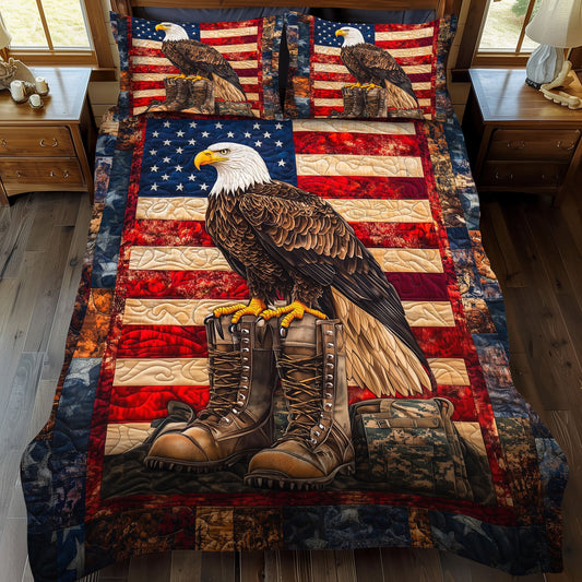Courage Woven 3-Piece Quilted Bedding Set NCU0PT3121