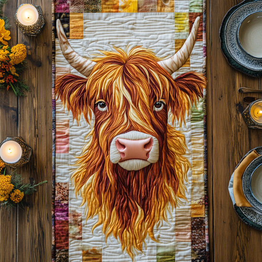 Cow Comfort Quilted Table Runner NCU0VH4303