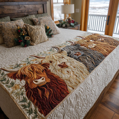 Cow Retreat Quilted Bed Runner NCU0DV8846