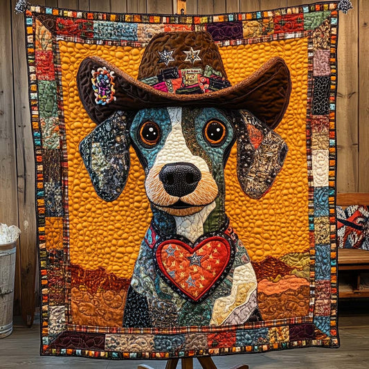 Cowboy Canine Adventure Quilted Blanket NCU0PT2690