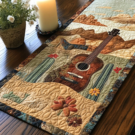 Cowboy Chords Quilted Table Runner NCU0PT4345